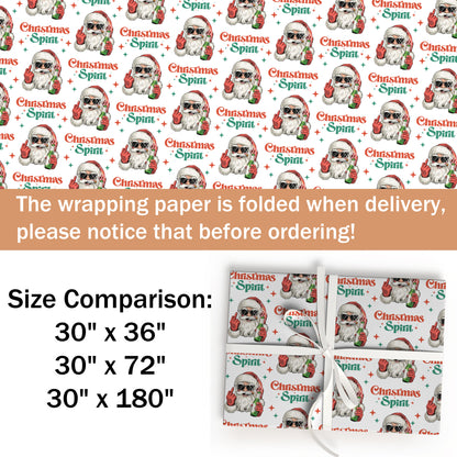 Santa Christmas Spirit Wrapping Paper