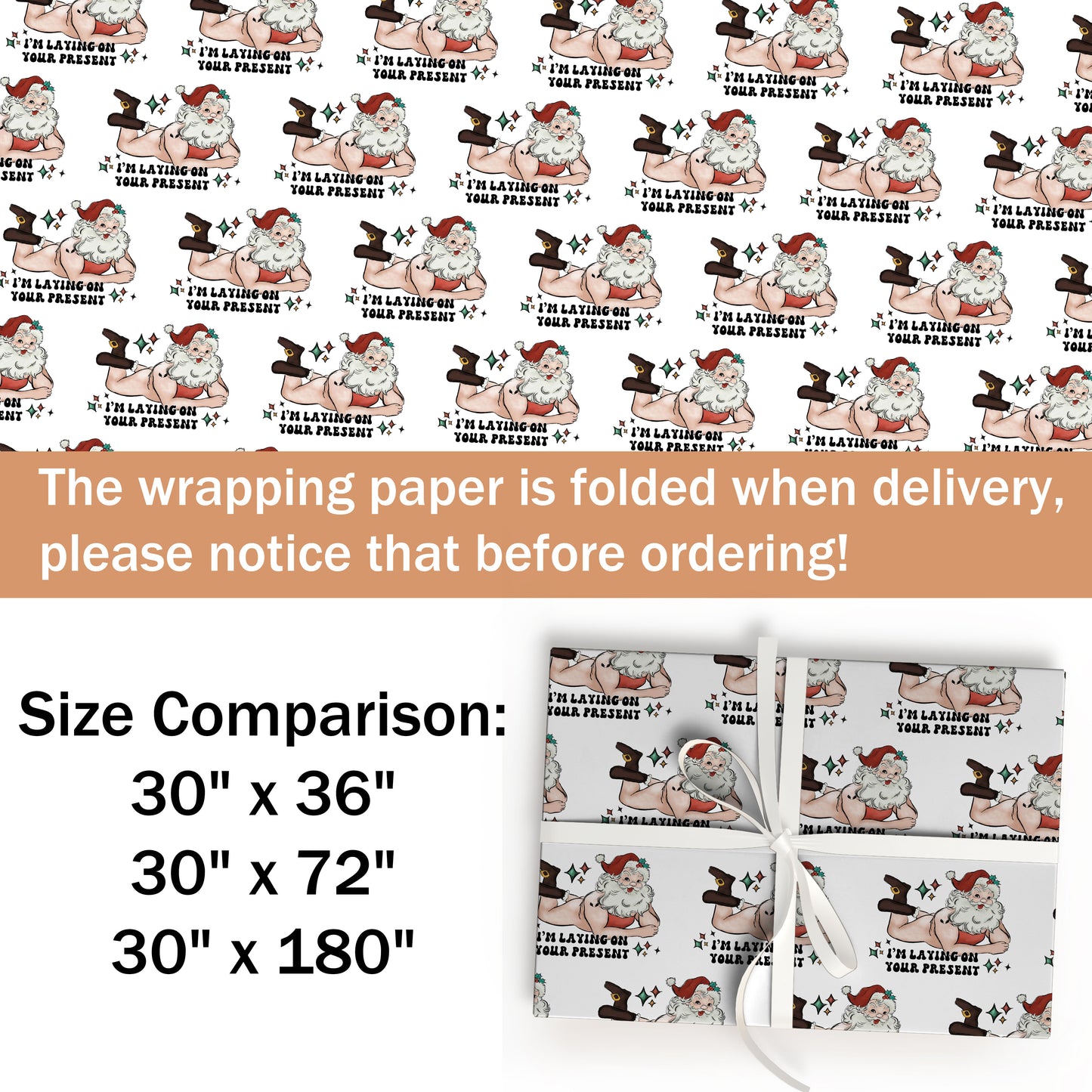 Santa Christmas Meme Wrapping Paper