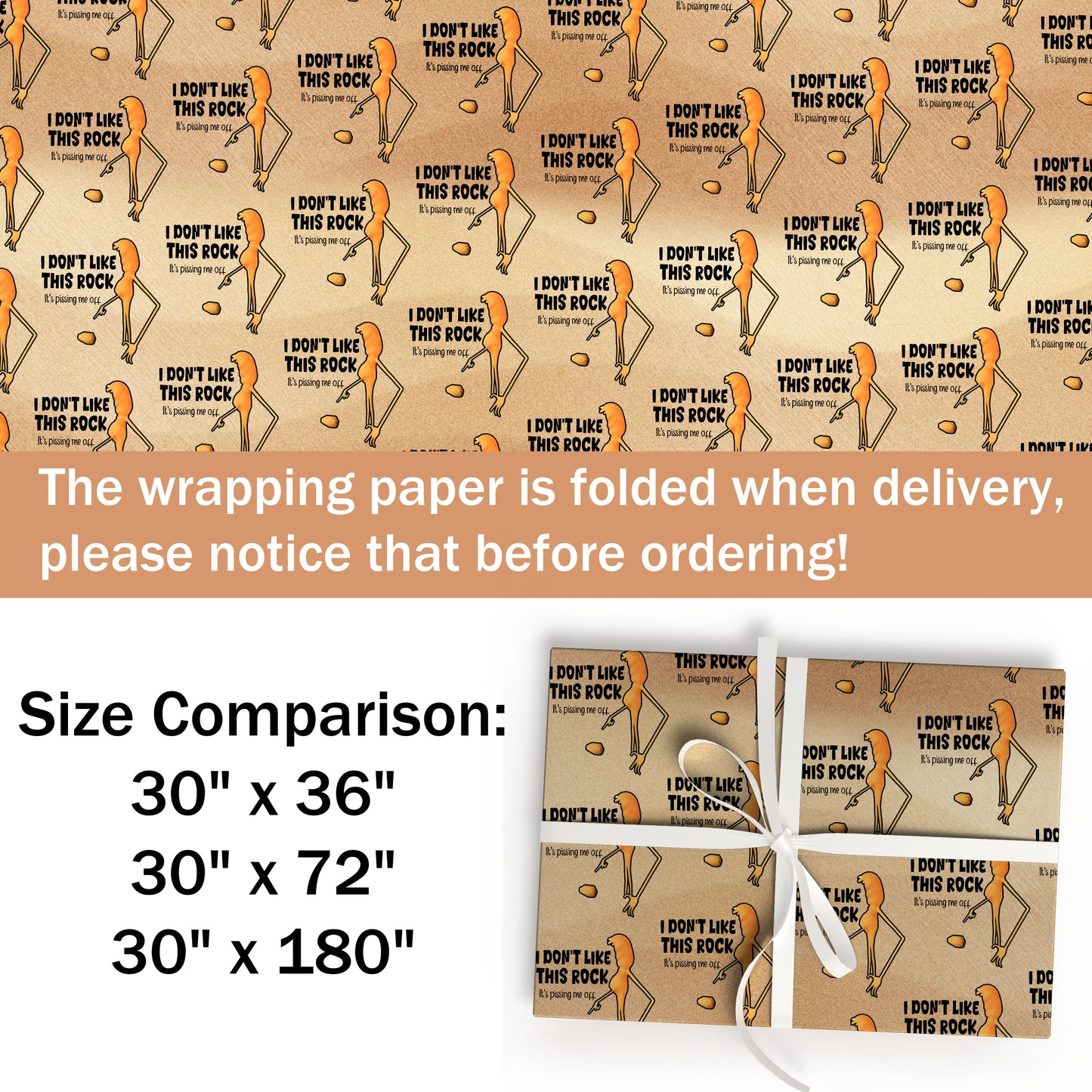 I Don't Like This Rock Marcus The Worm Meme Wrapping Paper