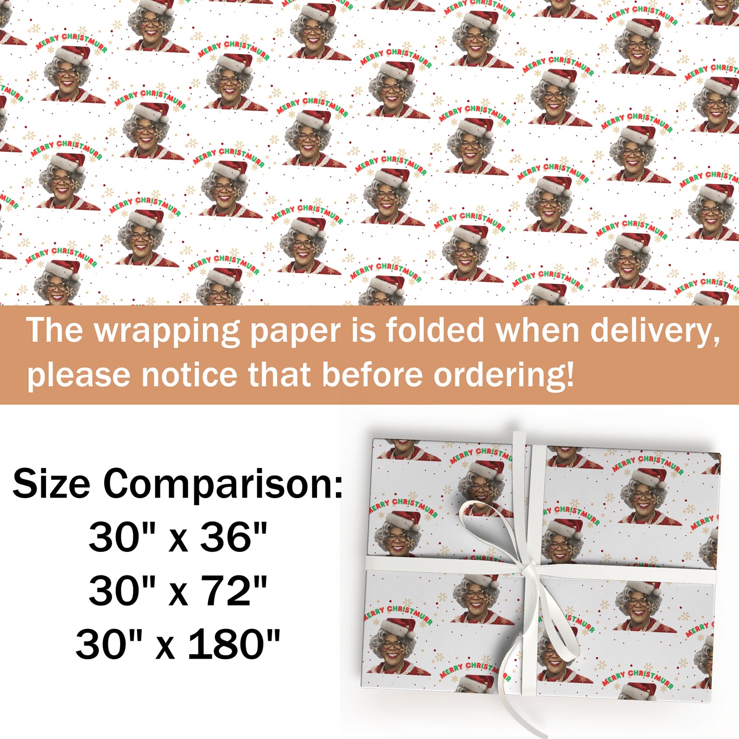 A Madea Christmas Wrapping Paper