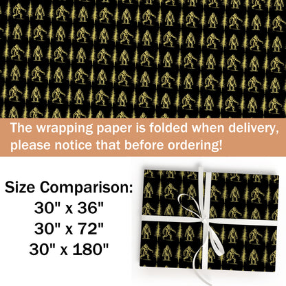Bigfoot Wrapping Paper Gift