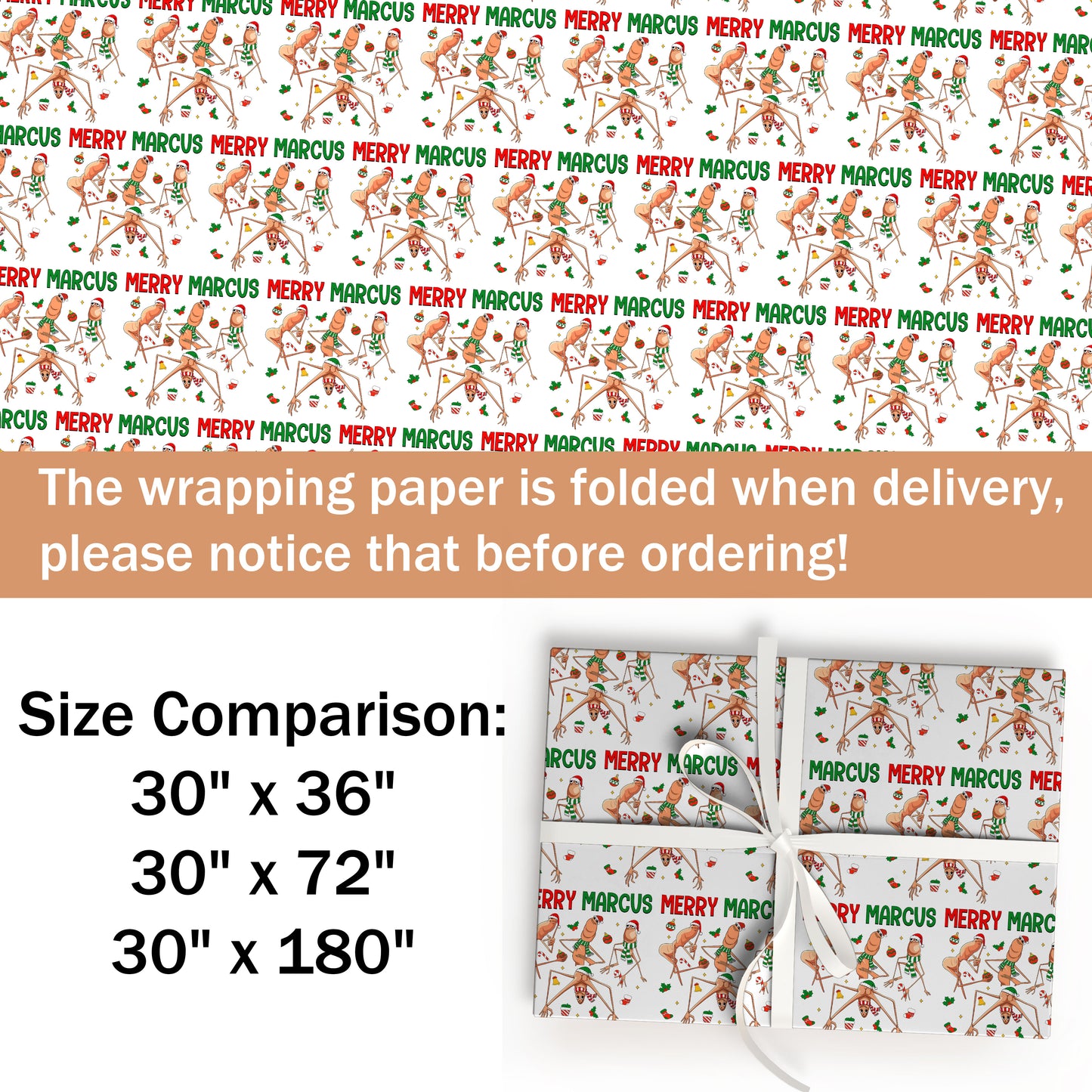 Marcus Santa Wrapping Paper