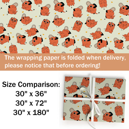 Chainsaw Man Pochita Wrapping Paper