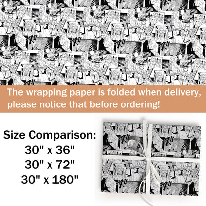 Chainsaw Man Wrapping Paper Birthday Gift