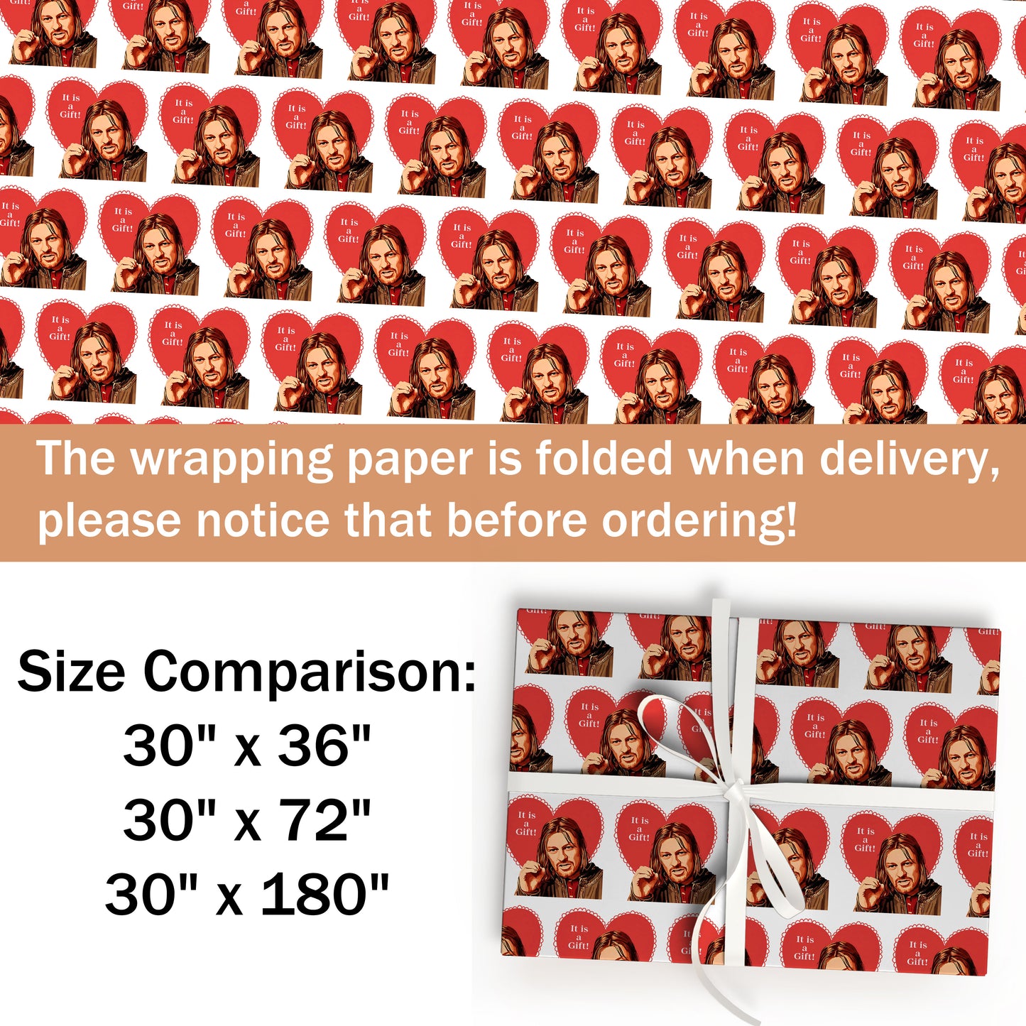 It Is A Gift Wrapping Paper