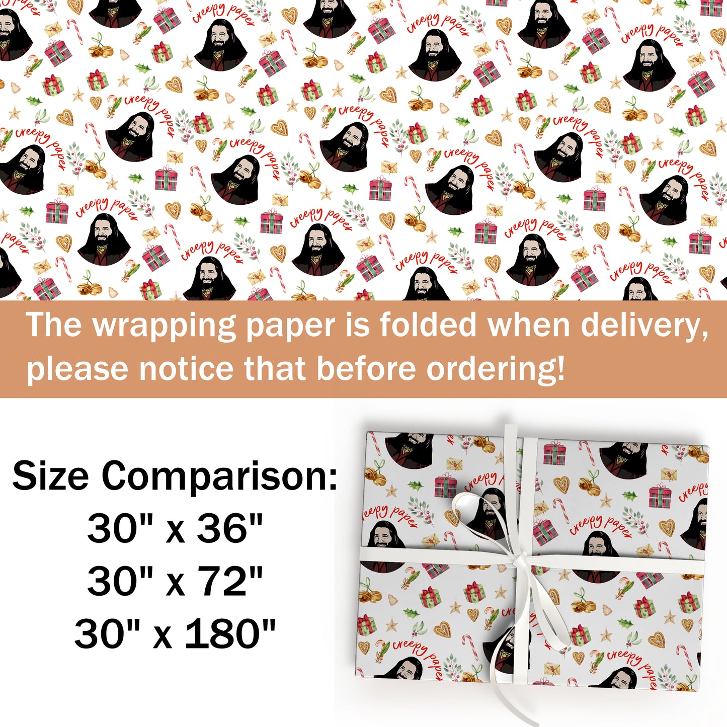 Creepy Paper Wrapping Paper