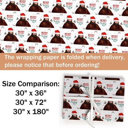 Creepy Paper Santa Wrapping Paper