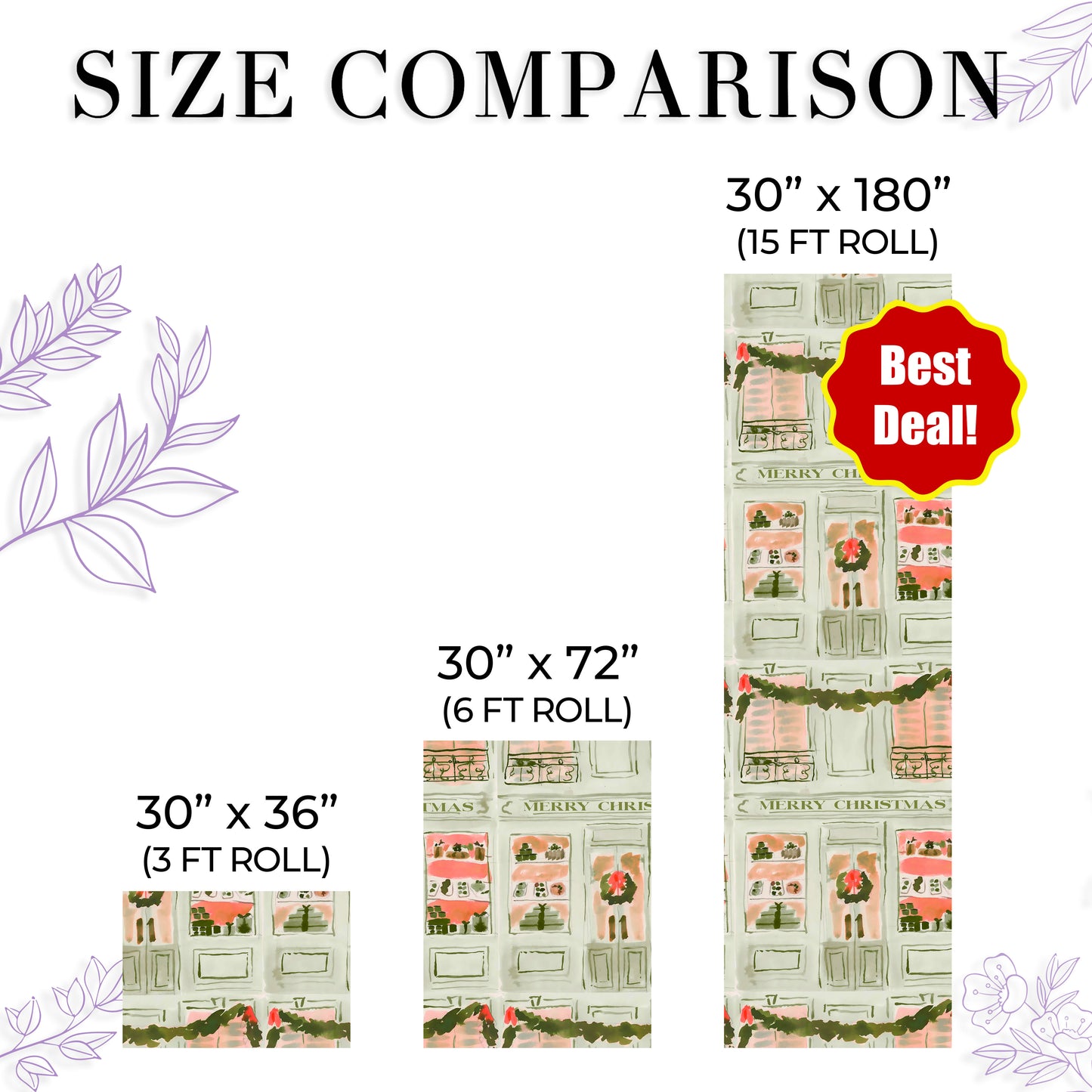 Red Gift Wrap Paper for Xmas Winter Holiday Gifts Crafts Party Decoration