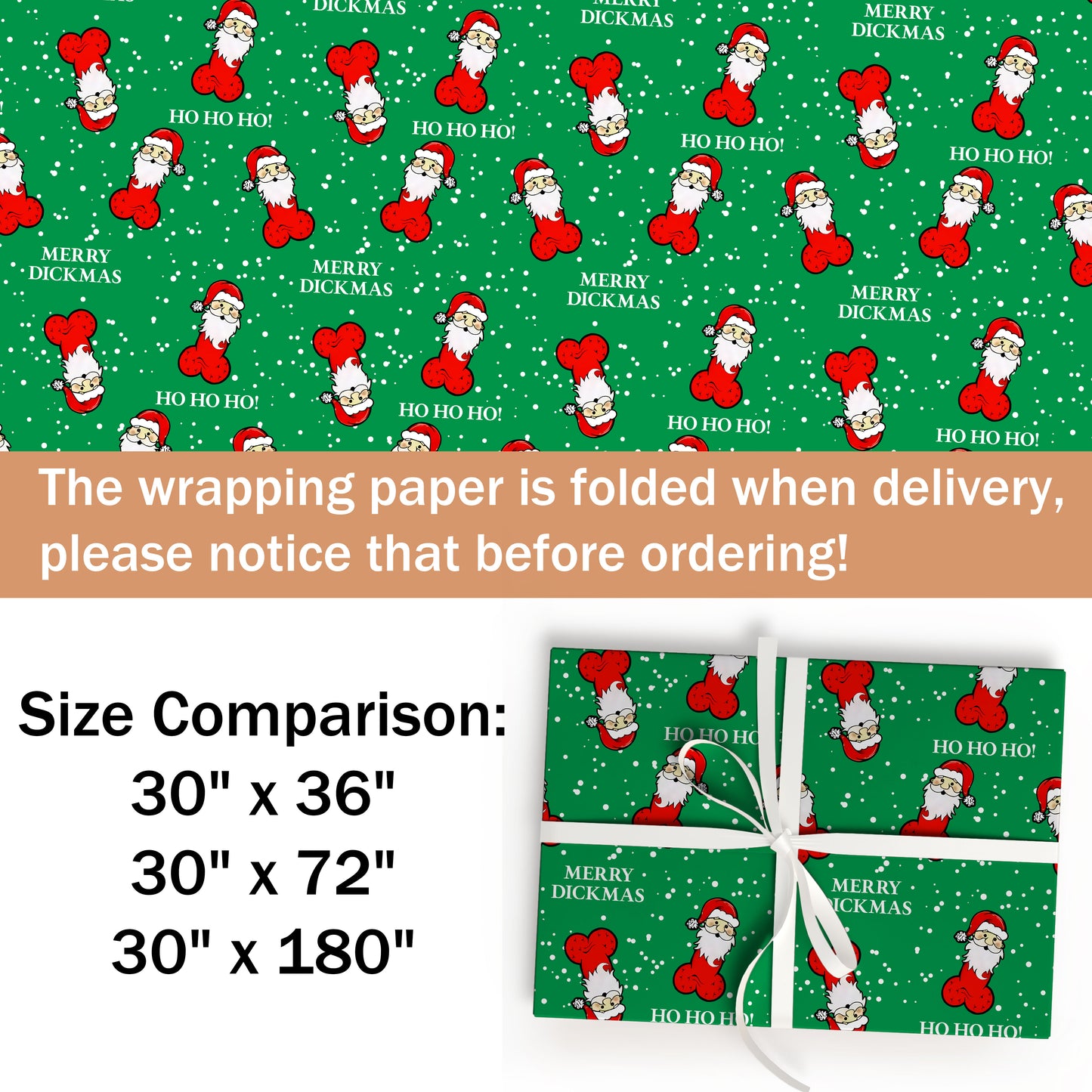 Funny Santa Wrapping Paper