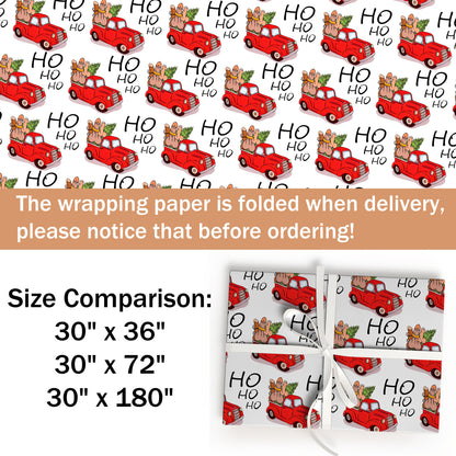 Funny Santa Ho Ho Ho Wrapping Paper