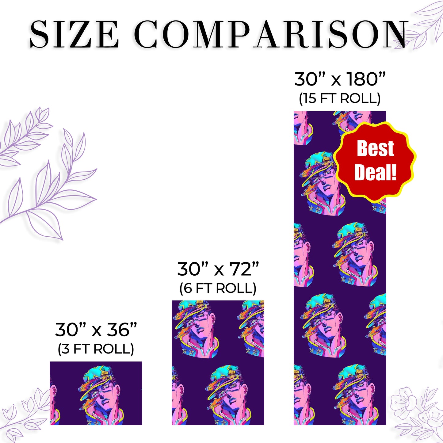 Jotaro Kujo Wrapping Paper JoJo Stardust Crusaders Paper