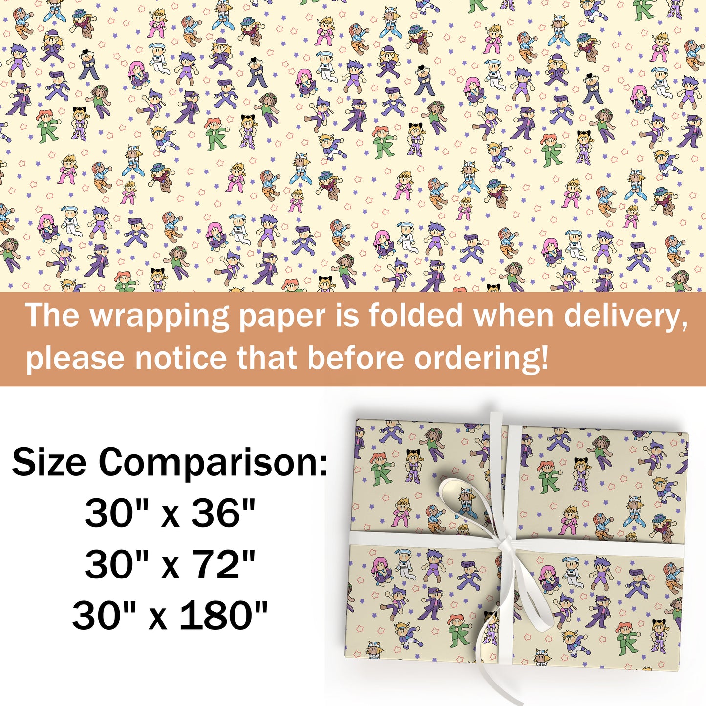 JoJo's Bizarre Adventure Wrapping Paper