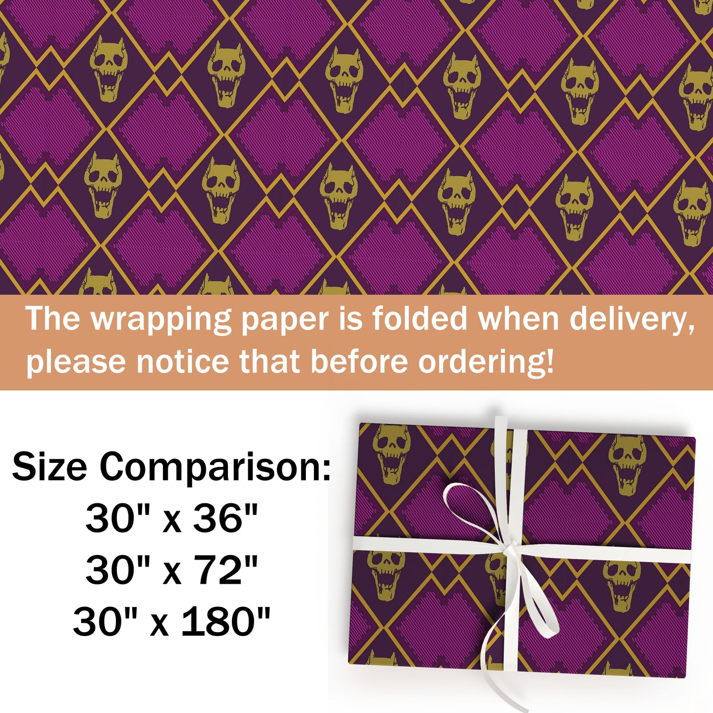 Jojo Anime Wrapping Paper Holiday Birthday Gifts