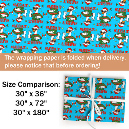 Goose Santa Wrapping Paper