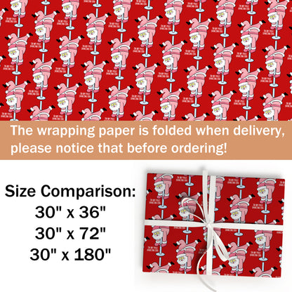 Santa Dancing Wrapping Paper