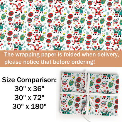 Santa and Jesus Wrap Gift