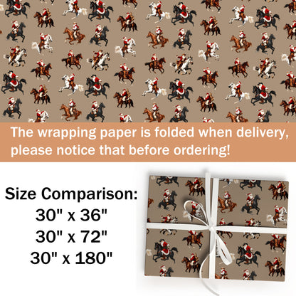 Santa Cowboy Wrapping Paper