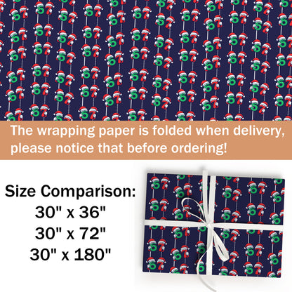 67 Santa Christmas Wrapping Paper Sheet