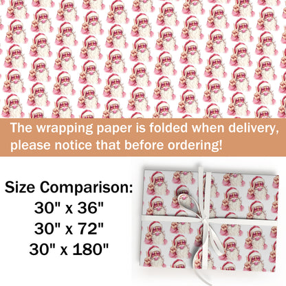 Santa Blowing Bubble Wrapping Paper