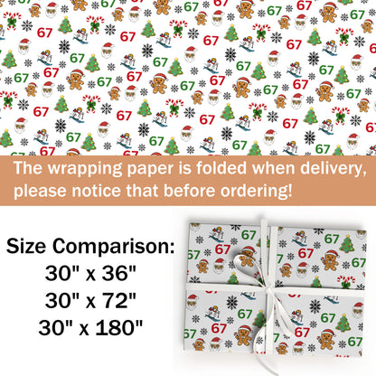 6 7 Wrapping Paper Six Seven Christmas Gift