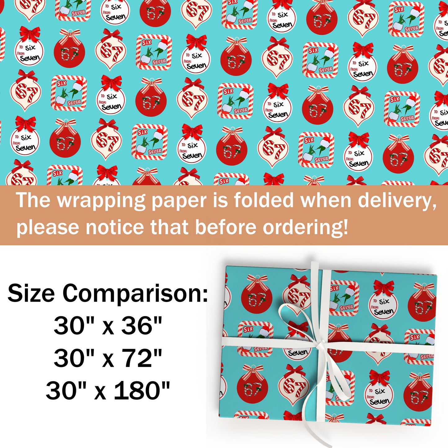 67 Grinch Meme Christmas Wrapping Paper