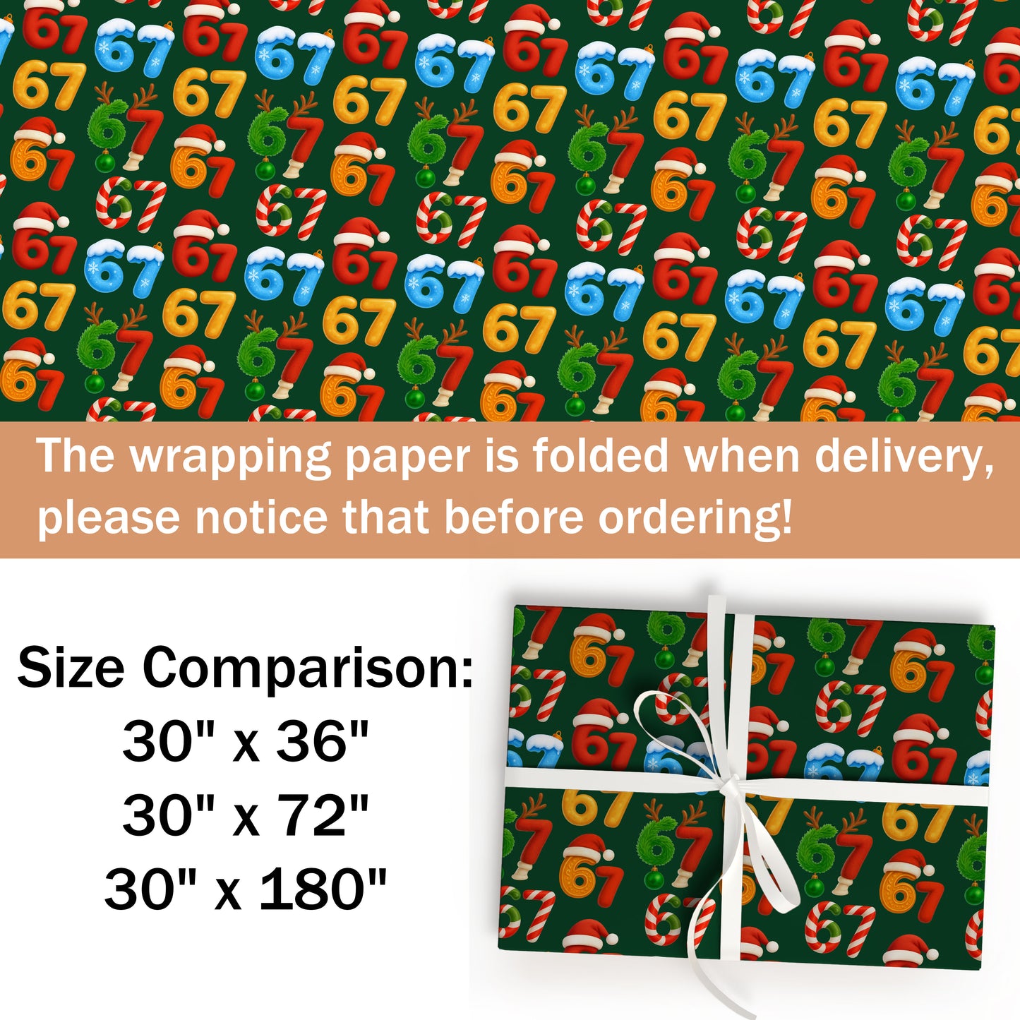 67 Gen Alpha Christmas Wrapping Paper