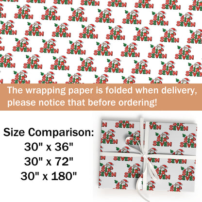 67 Santa Christmas Wrapping Paper Sheet