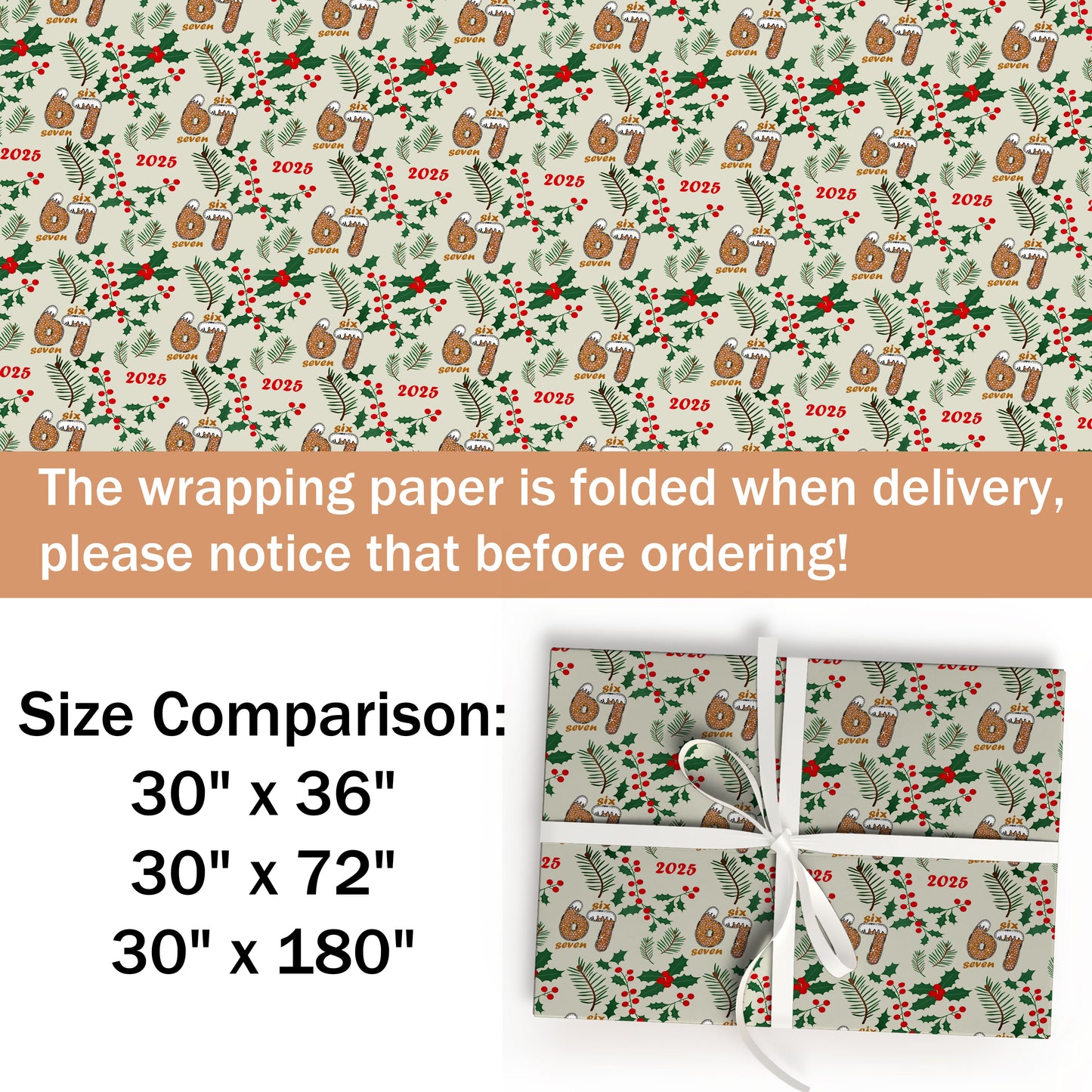 Funny Meme 67 Trend Gift Wrap Sheet