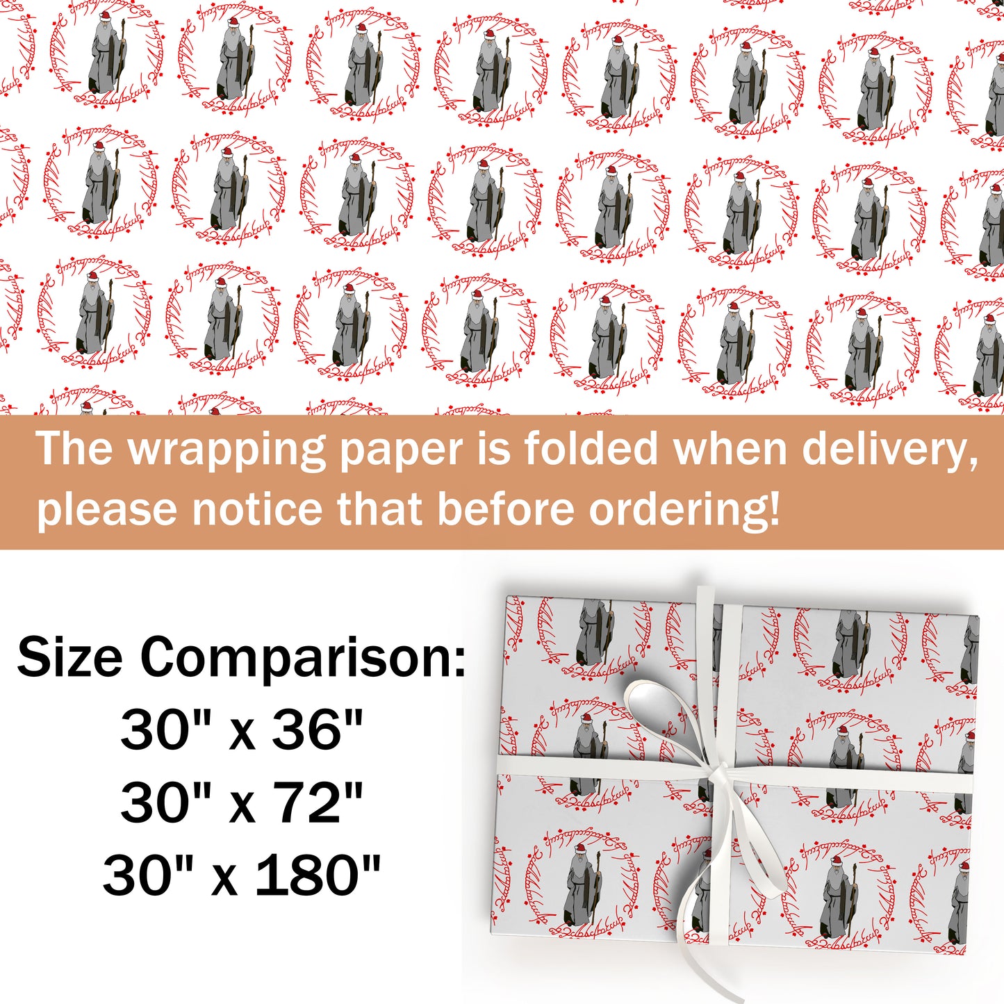 Lord Of The Ring Christmas Wrapping Paper