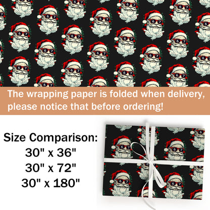 67 Meme Santa Xmas Gift Wrap with Holiday Trees