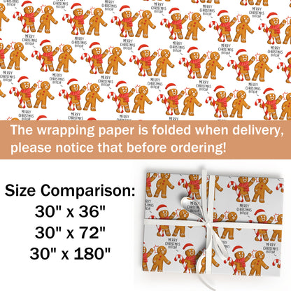 Ginger Merry Christmas Bitch Wrapping Paper