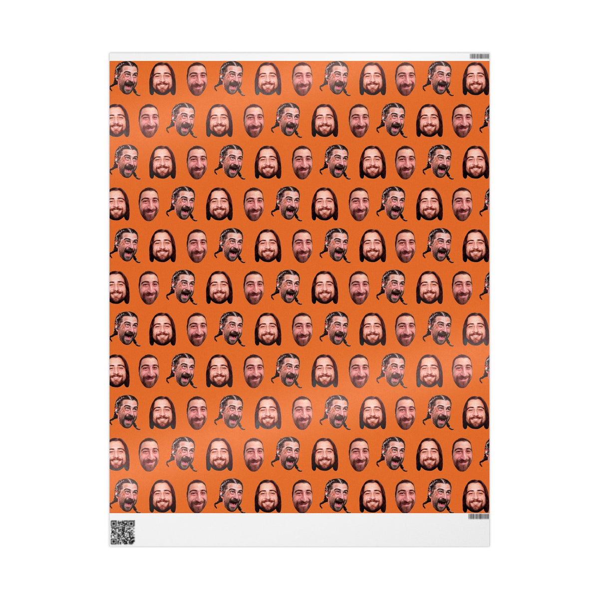 Orange Faces Noah Kahan Wrapping Paper – Stick Season Gift Wrap