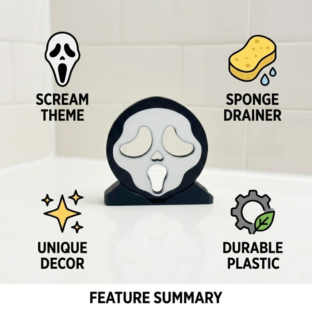 Ghostface Scrub Daddy or Scrub Mommy Sponge Holder