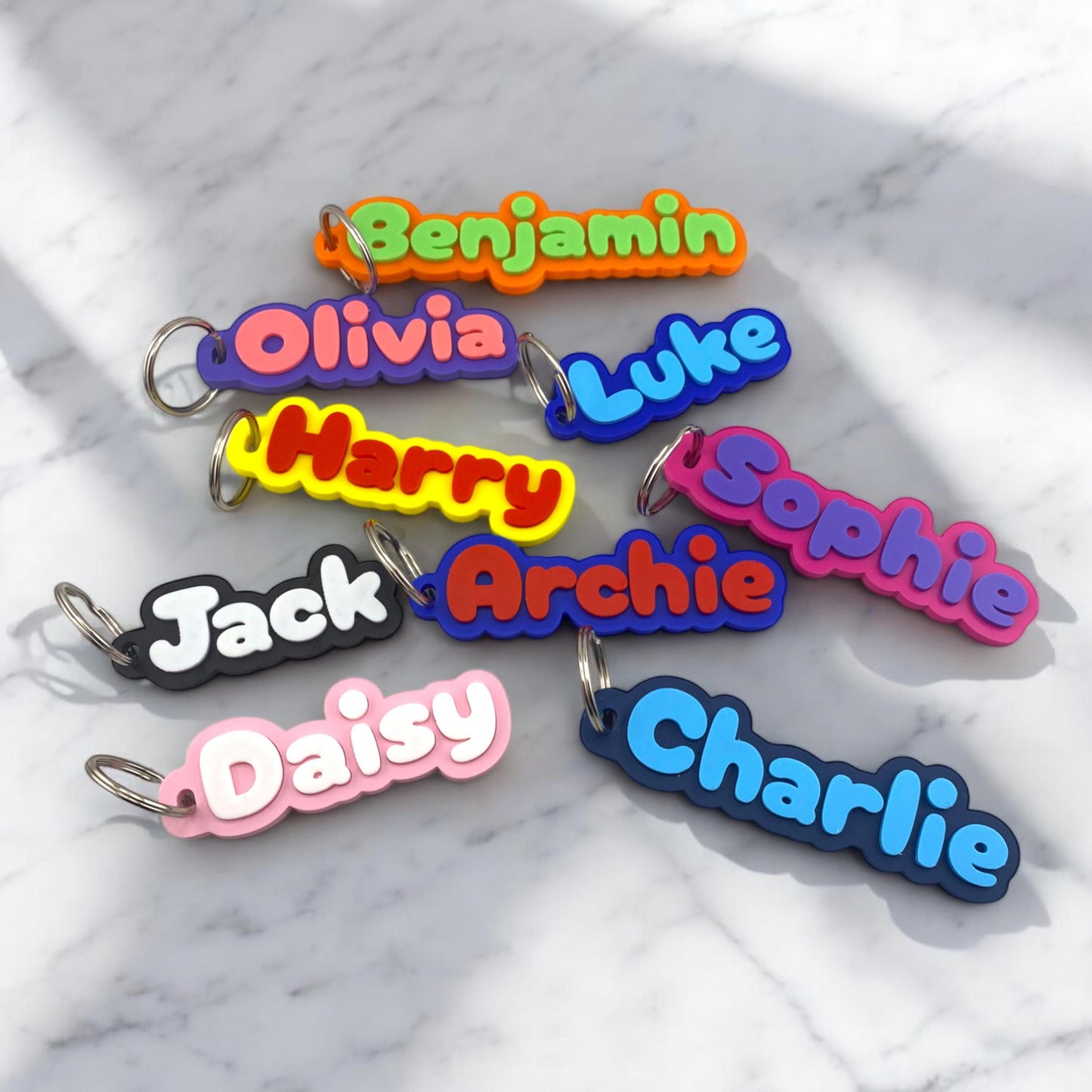 Personalized Name Keychain, Key Ring