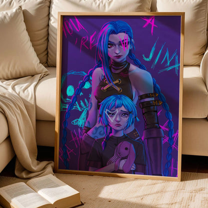 Jinx and Powder Arcane Poster