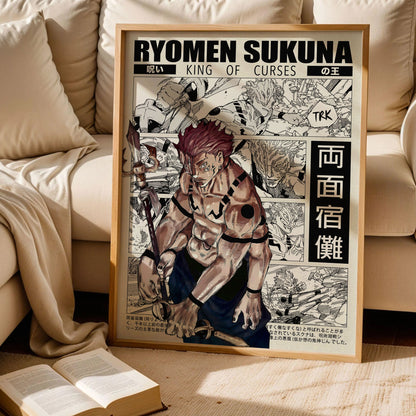 Ryomen Sukuna Wall Art