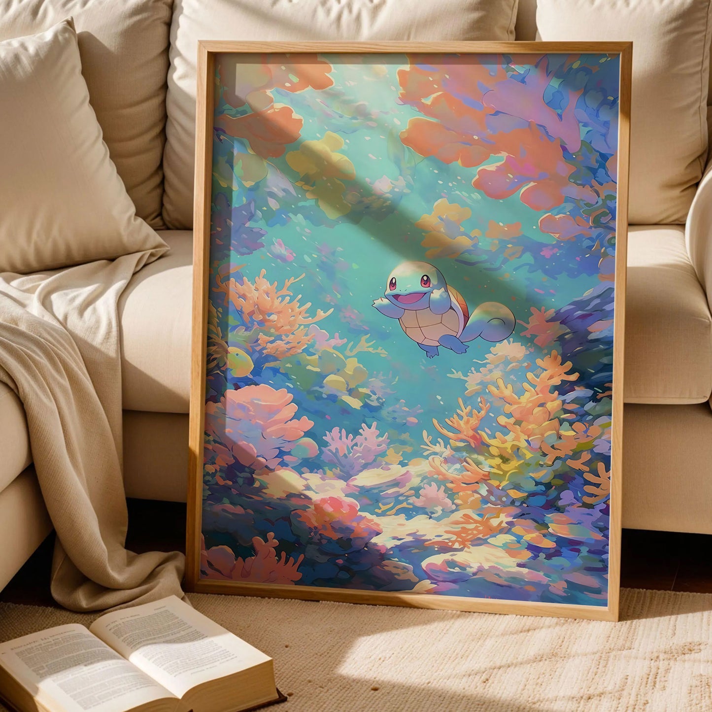 Squirtle Swimming Poster