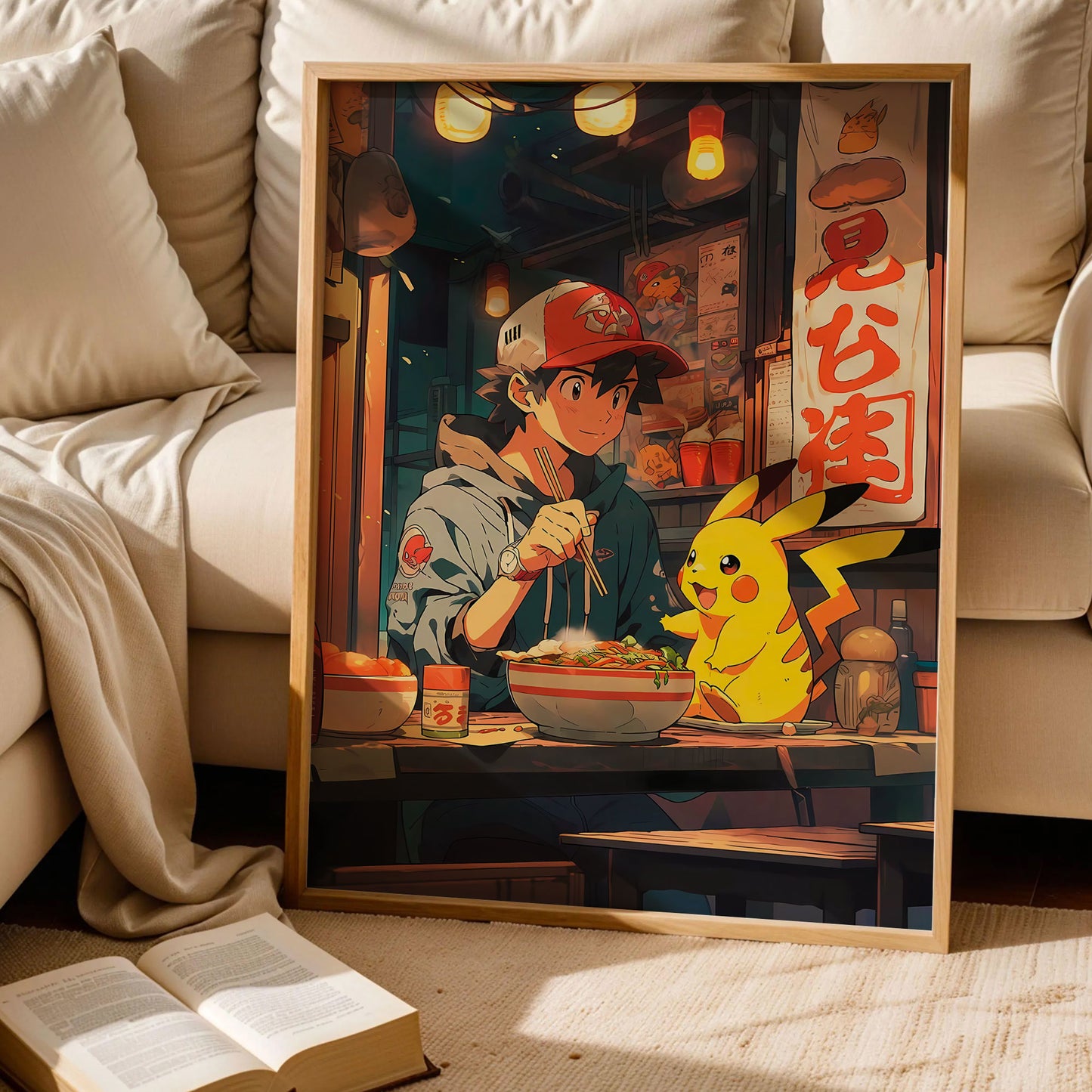 Ash Ketchum and Pikachu Poster