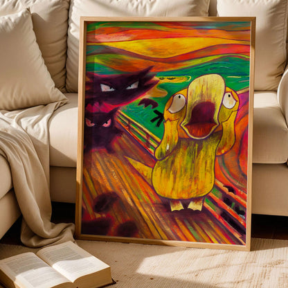 Psyduck The Scream Art