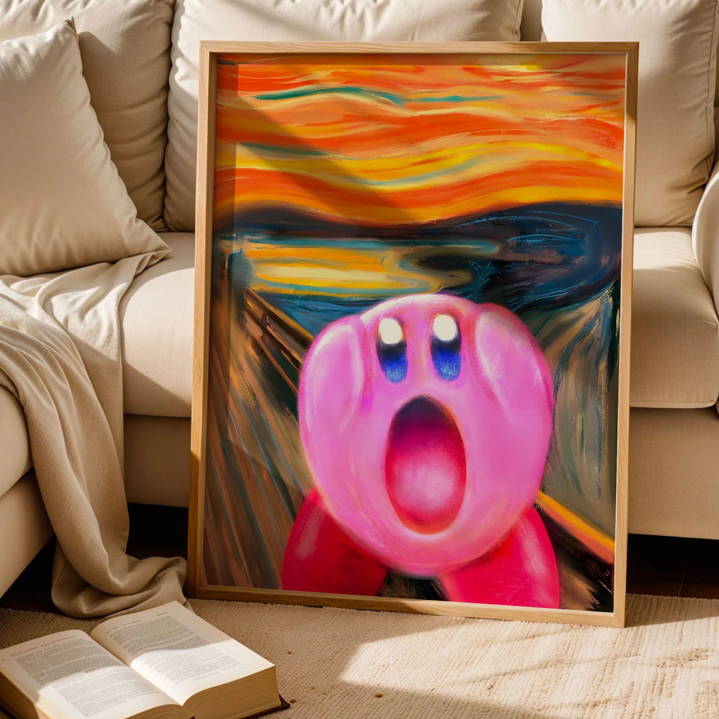 The Scream Kirby Nintendo Poster