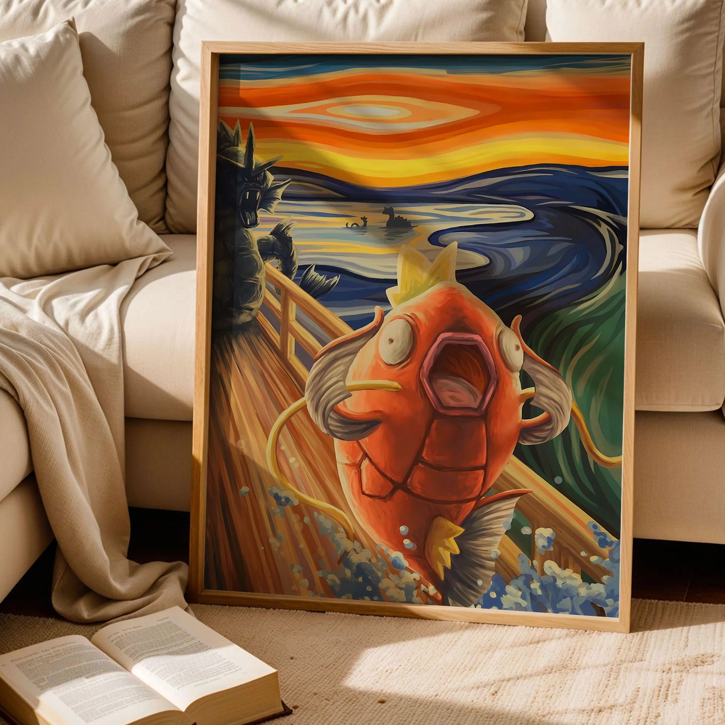 Magikarp Van Gogh Scream Poster