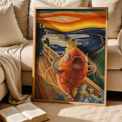 Magikarp Van Gogh Scream Poster