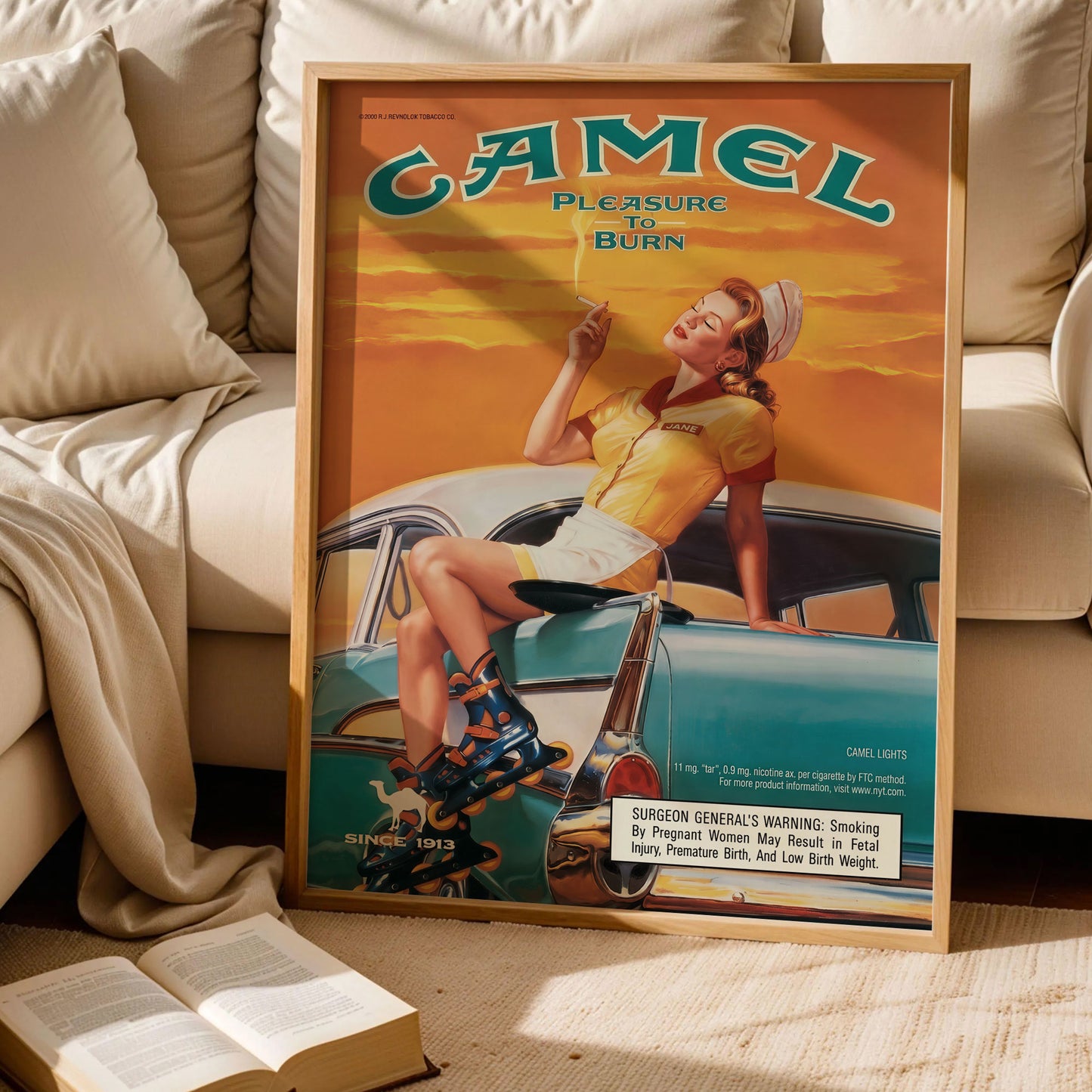 Camel Cigarettes Vintage Poster