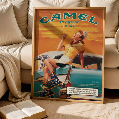 Camel Cigarettes Vintage Poster