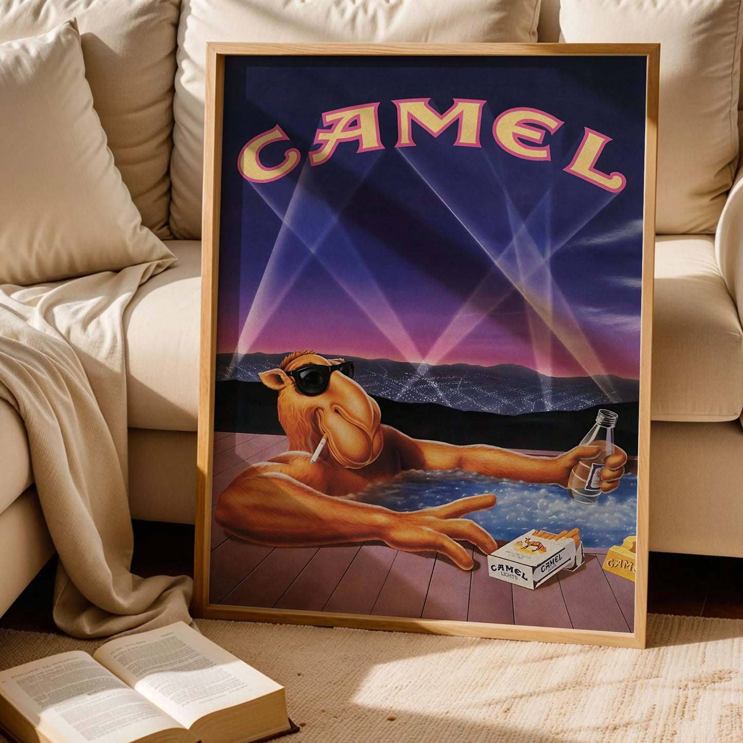 Camel Cigarette Advert Art