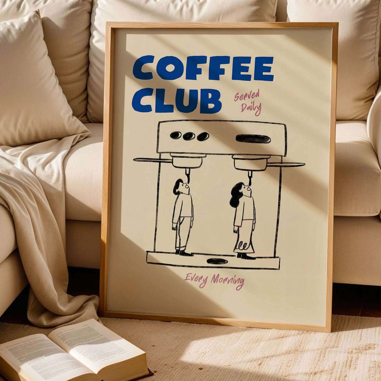 Coffee Club Kitchen Wall Art