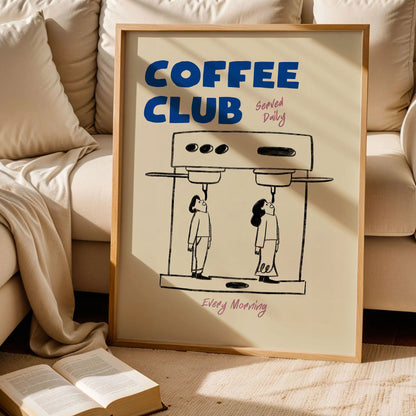 Coffee Club Kitchen Wall Art