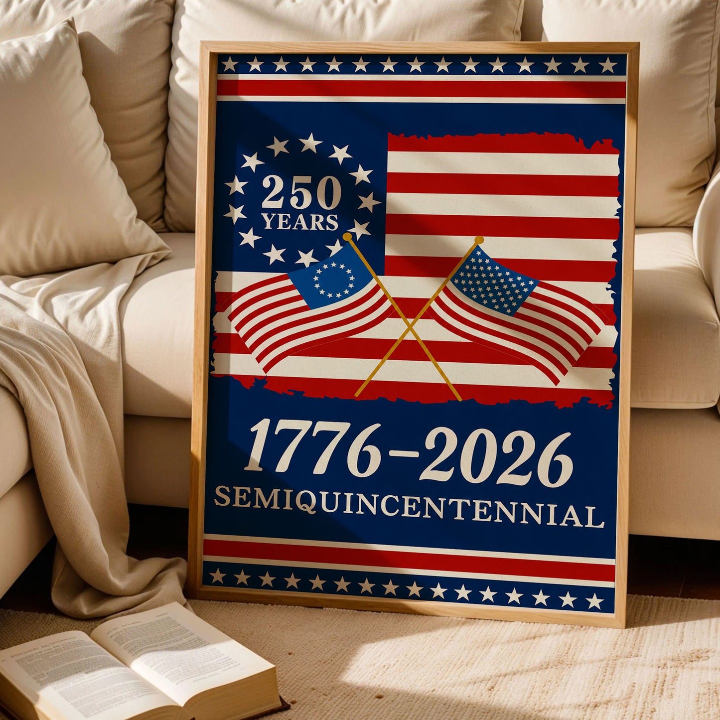 250th Anniversary American 1776-2026 Patriotic Poster