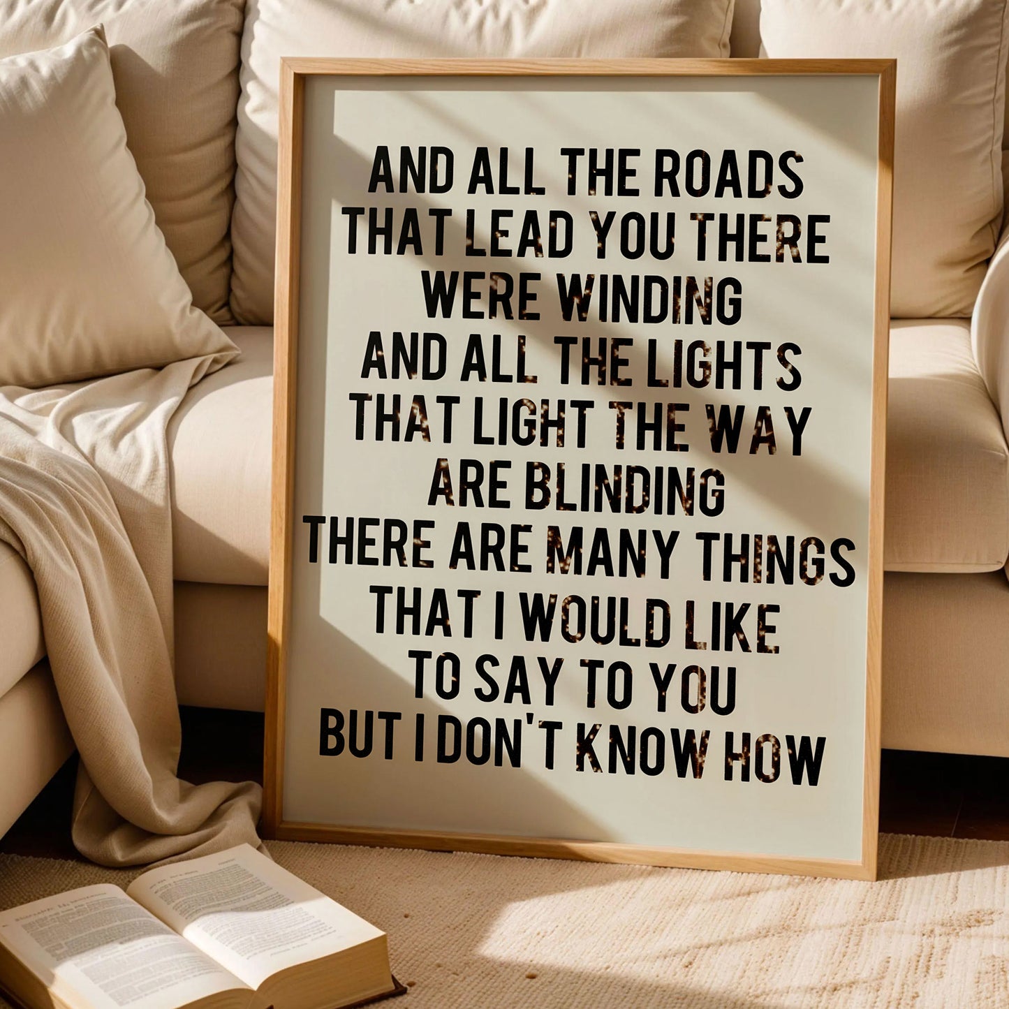 Oasis Poster, Indie Brit Pop Poster