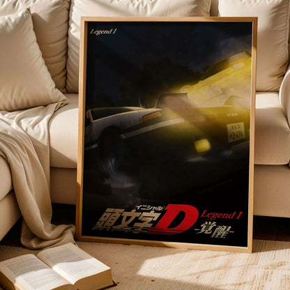 Initial D Toyota AE86 Poster
